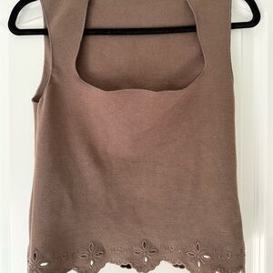 Zara Brown Tank Top